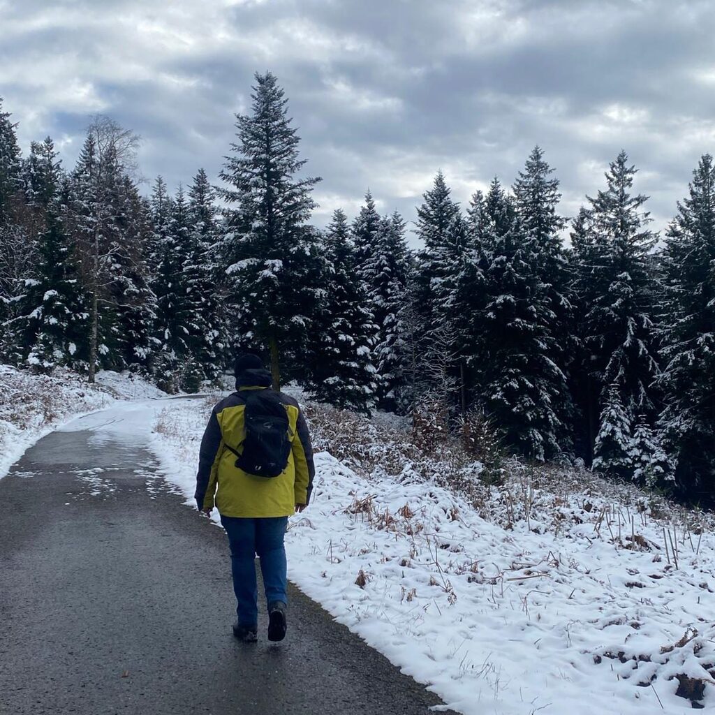 Kleine Wanderung im Schnee