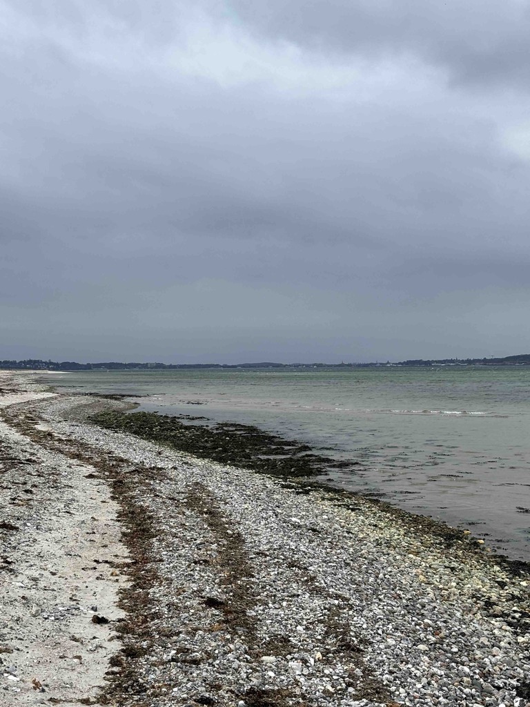 Kies am Strand der Eckernförder Bucht